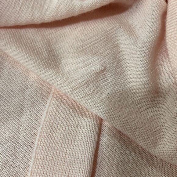 Drape this soft and warm merino wool Open Cardigan by J. Crew in baby pink - Picture 10 of 12